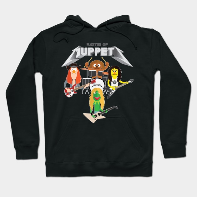 Master of Muppets 2 - Muppets as Metallica Band Hoodie by Baby Rockstar